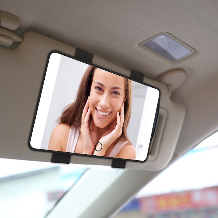 LIGHTED CAR MAKEUP MIRROR Header Image